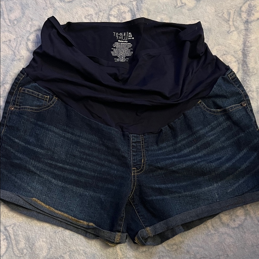 Time and Tru Women's Dark Blue Jean Shorts